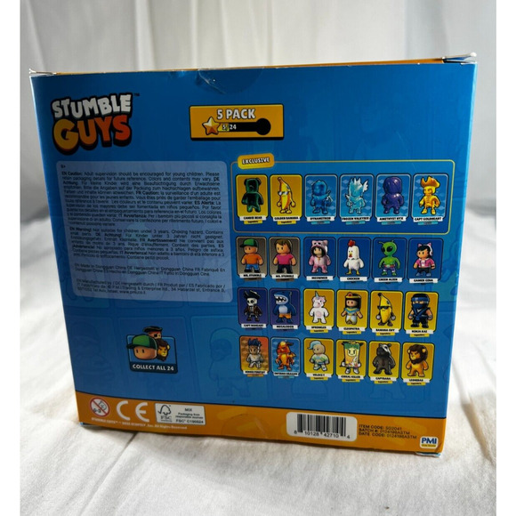 Stumble Guys Set 5 Action Figures Mystery Stumbler Leonidas Alien Megalodon Ms. - Picture 16 of 16